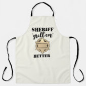 Police Sheriffs Schürze: GRILLEN Schürze, Funny Sc Schürze (Vorderseite)