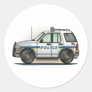 Police SUV Cruiser Polizist Car Sticker