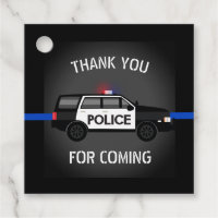 Police SUV Thin Blue Line Geburtstagspartei