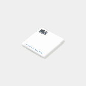 Police ThBlue Line American Flag Name 3 x 3 Post-it Klebezettel (angewinkelt)