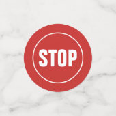 Police Theme Birthday Party Konfetti (Klein Vorderseite)