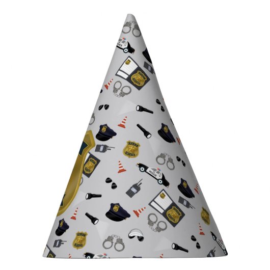 Police Themed Policeman Cop Birthday Partyhütchen (Rechts)