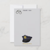 Police Themed Policeman Cop Boy Kids Dankeskarte (Vorderseite)