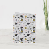 Police Themed Policeman Cop Pattern Karte (Rückseite)