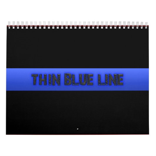Police Thin Blue Line 3D Kalender (Titelbild)