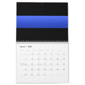 Police Thin Blue Line 3D Kalender (Mär 2027)