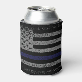 Police Thin Blue Line American Flag Dosenkühler