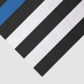 Police Thin Blue Line American Flag Name 17x23 Seidenpapier (Detail)