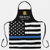 Police Thin Blue Line American Flag Schürze (Vorderseite)