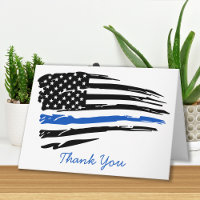 Police Thin Blue Line American Flag Vielen Dank