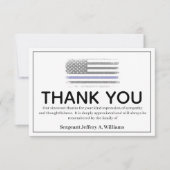 Police Thin Blue Line Danke Bereavement (Vorderseite)