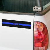 Police Thin Blue Line Ehefrau Autoaufkleber (Auf Lkw)
