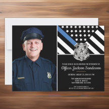 Police Thin Blue Line Flag Foto Rentirement