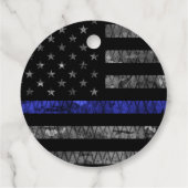 Police Thin Blue Line Flag Geschenkanhänger (Rückseite)