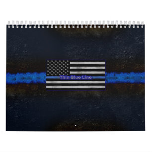Police Thin Blue Line Flag Kalender
