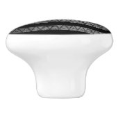 Police Thin Blue Line Flag Keramikknauf (Seitenansicht)