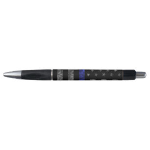 Police Thin Blue Line Flag Kugelschreiber