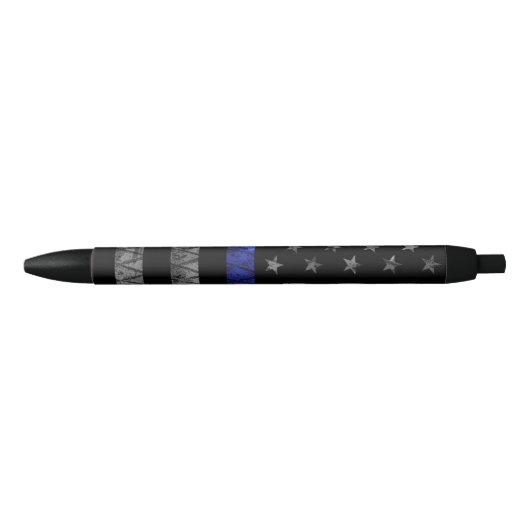 Police Thin Blue Line Flag Kugelschreiber (Vorderseite)