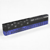 Police Thin Blue Line Flag Namensplakette