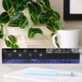 Police Thin Blue Line Flag Namensplakette