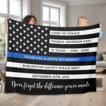 Police Thin Blue Line Flag Personalisierte Bevorra