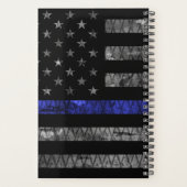 Police Thin Blue Line Flag Planer (Rückseite)