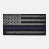 Police Thin Blue Line Flag Schreibtischunterlage (Vorderseite)