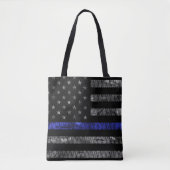 Police Thin Blue Line Flag Tasche (Vorderseite)