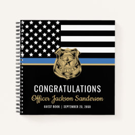 Police Thin Blue Line Glückwunschs Rentirement Gue Notizblock