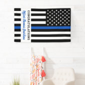 Police Thin Blue Line Herzlichen Glückwunsch Absch Banner (Insitu)
