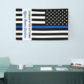 Police Thin Blue Line Herzlichen Glückwunsch Absch Banner (Messeveranstaltung)