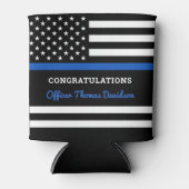 Police Thin Blue Line Herzlichen Glückwunsch Absch Dosenkühler (Vorderseite)