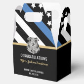 Police Thin Blue Line Herzlichen Glückwunsch Ruhes Geschenkschachtel (Geöffnet)