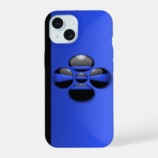 Police Thin Blue Line iPhone 15 Hülle (Rückseite)