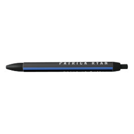 Police Thin Blue Line Mit Monogramm Name Kugelschreiber