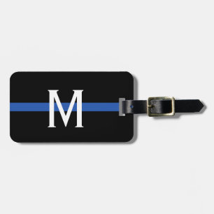 Police Thin Blue Line Monogram Gepäckanhänger
