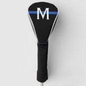 Police Thin Blue Line Monogram Golf Headcover (Vorderseite)