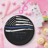 POLICE Thin Blue Line Office Retirement Party Pappteller (Party)