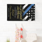 Police Thin Blue Line Party für die Altersvorsorge Banner (Insitu)