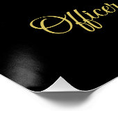 Police Thin Blue Line Party für die Altersvorsorge Poster (Ecke)