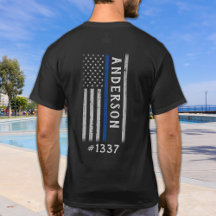 Police Thin Blue Line Personalisiertes Abzeichen M