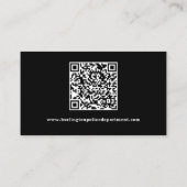 Police Thin Blue Line Rechtsdurchsetzung Benutzerd Visitenkarte (Rückseite)