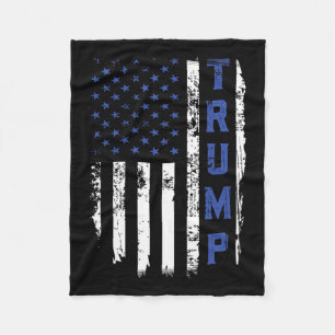 Police Thin Blue Line republikanischer Polizist US Fleecedecke