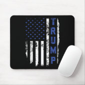 Police Thin Blue Line republikanischer Polizist US Mousepad (Mit Mouse)