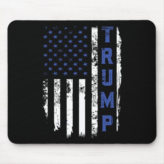 Police Thin Blue Line republikanischer Polizist US Mousepad (Vorne)