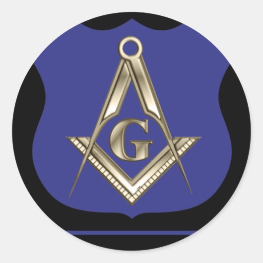 Police Thin Blue Line Runder Aufkleber (Vorderseite)