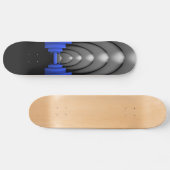 Police Thin Blue Line Skateboard (Horizontal)