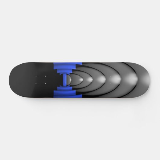 Police Thin Blue Line Skateboard (Horizontal)