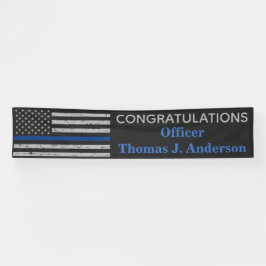 Police Thin Blue Line Strafverfolgung L Abschluss Banner