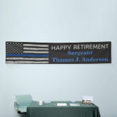 Police Thin Blue Line Strafverfolgung L Ruhestand Banner (Messeveranstaltung)